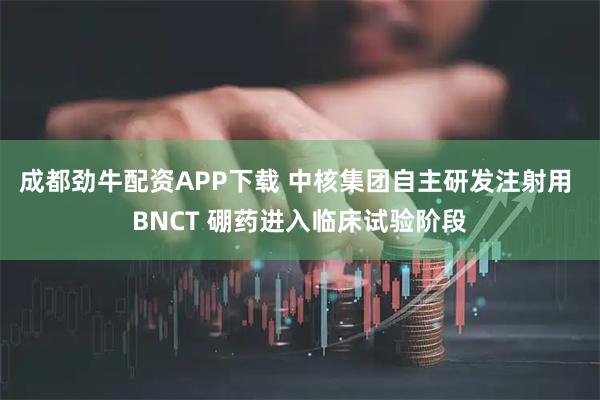 成都劲牛配资APP下载 中核集团自主研发注射用 BNCT 硼药进入临床试验阶段